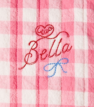 Embroidered gingham cotton jacket | Konges Sløjd