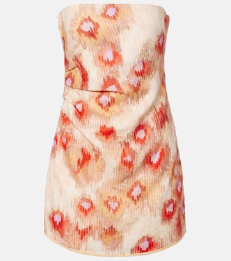 Fiorella floral linen minidress | SIR