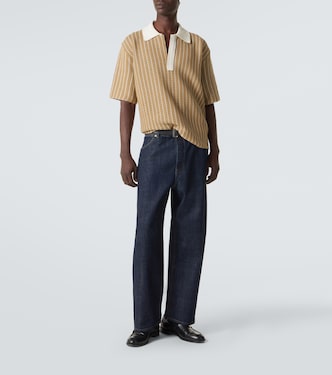 Knitted cotton polo shirt | Jil Sander