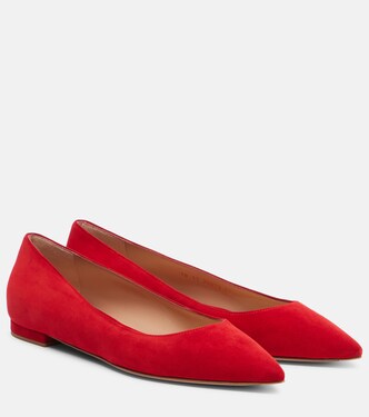 Ballerinas aus Veloursleder | Gianvito Rossi