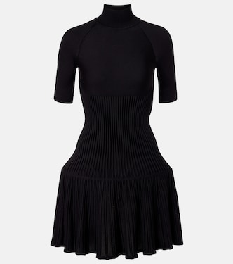 Ribbed-knit wool-blend minidress | Alaïa