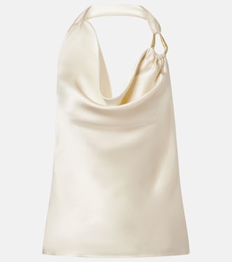 Top Elise de satén de seda | Rebecca Vallance