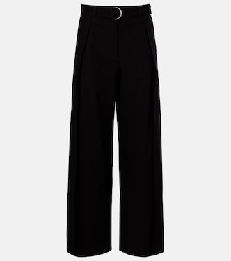 Belted wool wide-leg trousers | Loewe