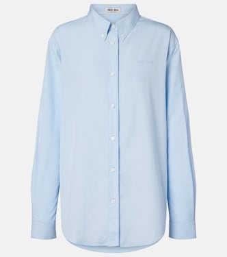 Cotton poplin shirt | Miu Miu