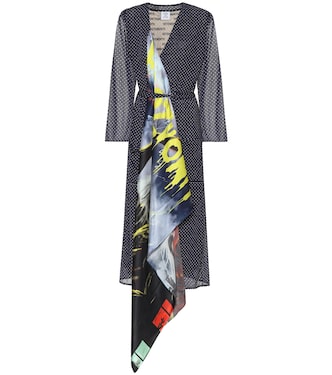Mixed print midi dress | Vetements
