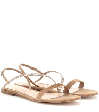 Sandali Camincry in suede con cristalli | Gianvito Rossi