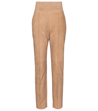 High-rise suede pants | Alexandre Vauthier