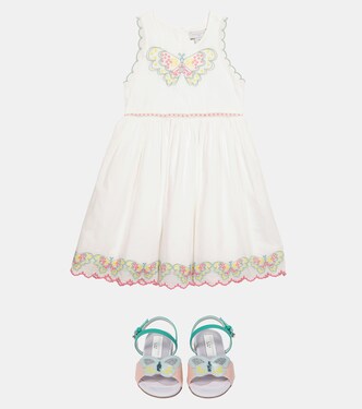 Embroidered cotton dress | Stella McCartney Kids