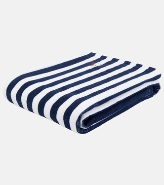 Striped cotton terry beach towel | Loro Piana