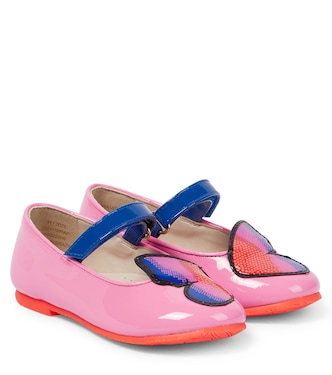 Butterfly patent leather flats | Sophia Webster Mini