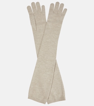 Guanti in cashmere e lamé | Brunello Cucinelli