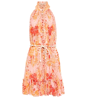 Violet printed silk minidress | Zimmermann
