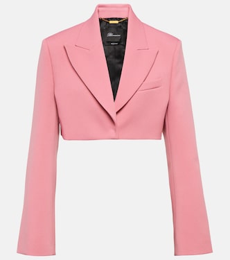 Blazer cropped in crêpe | Blumarine