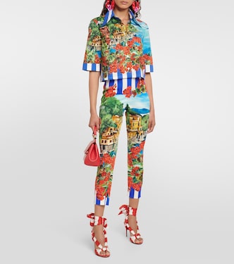 Portofino camisa en popelín de algodón | Dolce&Gabbana