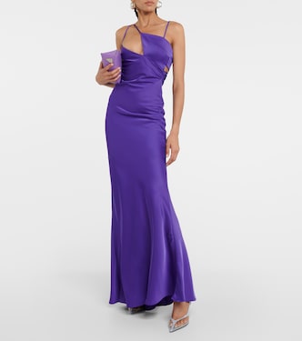 Robe longue Melva en satin | The Attico