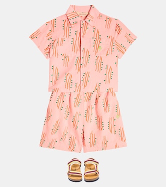 Camicia in lino e cotone con stampa | The Animals Observatory