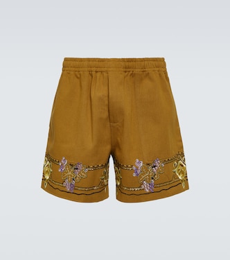 Bestickte Shorts aus Baumwolle | Bode
