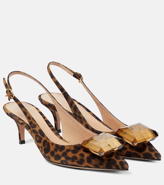Escarpins Jaipur en daim à ornements | Gianvito Rossi
