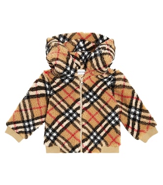 Baby - Giacca Burberry Check in teddy | Burberry Kids