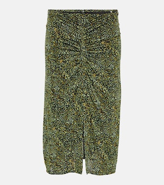Falda midi de jersey drapeado | Isabel Marant