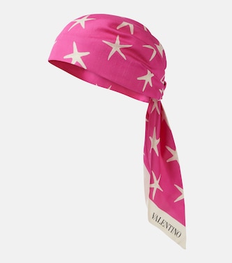 Pañuelo de algodón y seda estampado | Valentino