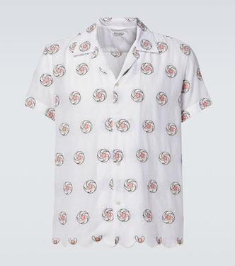 Floral Aperture scalloped cotton shirt | Bode