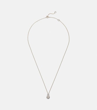 Halskette Droplet aus 14kt Gelbgold mit Diamanten | Stone and Strand
