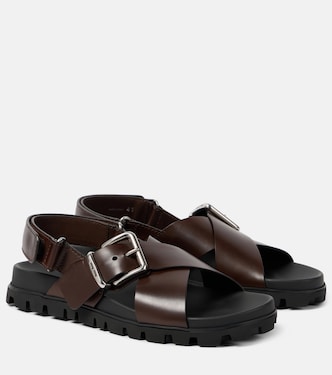 Sandalen aus Leder | Miu Miu