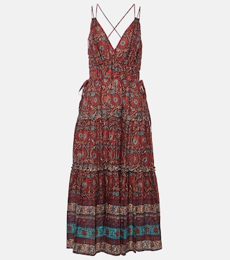 Midikleid Rosa aus einem Baumwollgemisch | Ulla Johnson