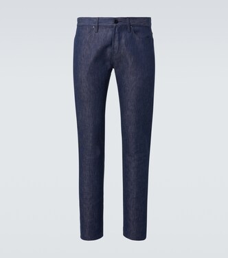 Cotton and linen straight pants | Gabriela Hearst