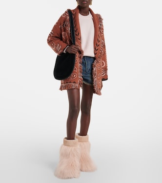 Wild Wonder Foulard wool and cotton cardigan | Alanui