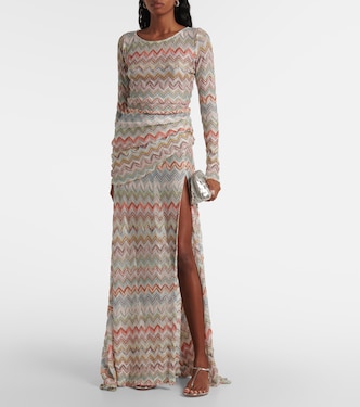 Minikleid aus Häkelstrick | Missoni
