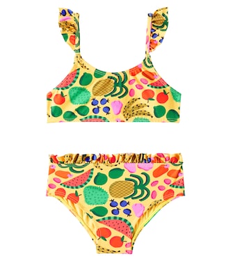 Bikini con stampa e volant | Fábula