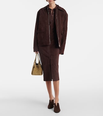 Abito midi Becky in suede | Stouls