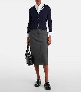 Cárdigan 4-Bar de algodón | Thom Browne