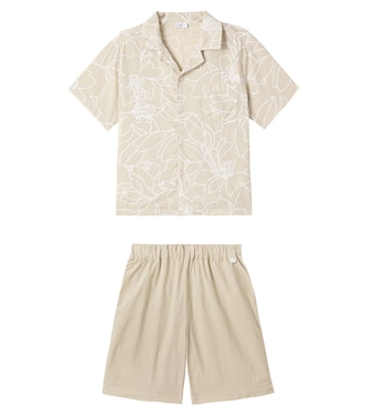 Camicia e shorts in misto cotone | Il Gufo