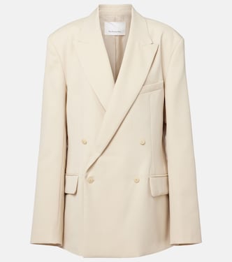 Newark double-breasted cotton blazer | The Frankie Shop