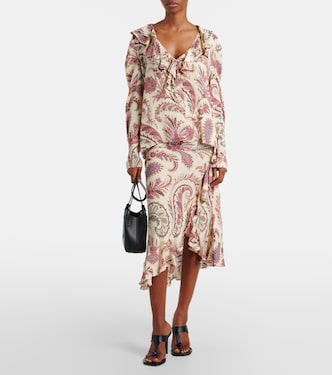 Printed ruffled blouse | Etro