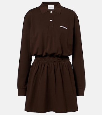 Robe polo en coton | Miu Miu