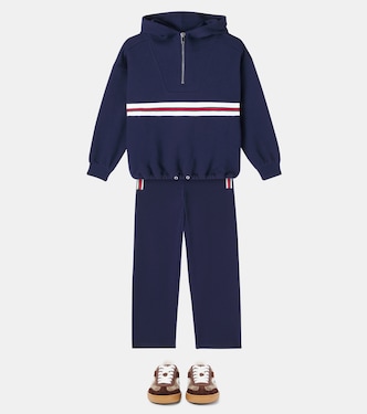 Web Stripe cotton sweatpants | Gucci Kids