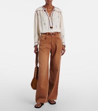 Rodaynaga high-rise wide-leg jeans | Isabel Marant