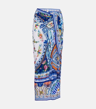 Printed beach cover-up | Camilla