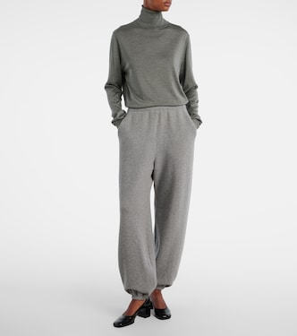Liwen silk turtleneck top | The Row