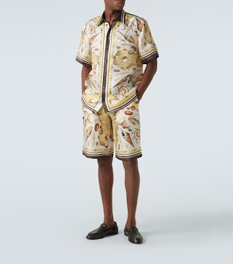 Printed silk twill shorts | Dolce&Gabbana