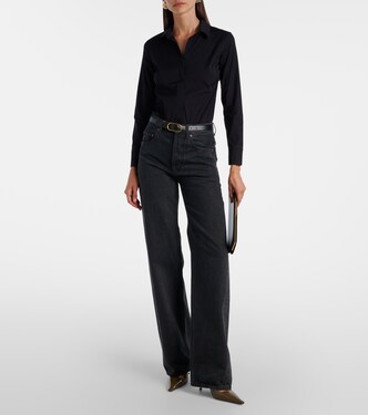 Cotton-blend poplin bodysuit | Wolford