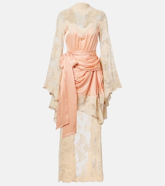 Robe Hypnotic aus Seidensatin mit Spitze | Zimmermann