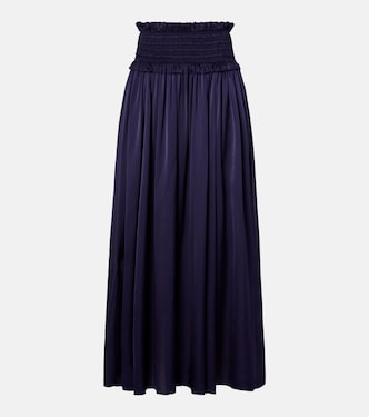 Dream shirred silk maxi skirt | Zimmermann