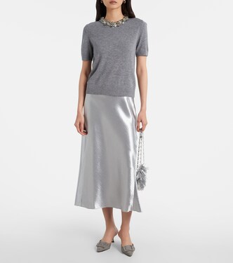 Embellished wool and cashmere top | Tory Burch