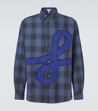 Checked cotton poplin shirt | Loewe