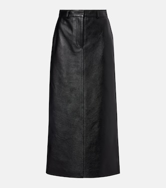 Leather midi skirt | Toteme